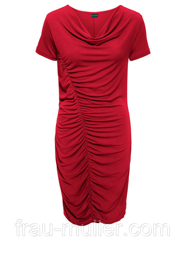 Сукня з драпіруванням  червона жіноча  Bodiflirt