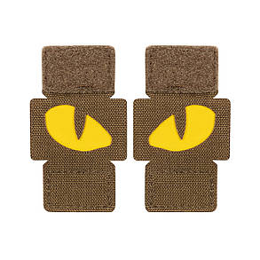 M-Tac нашивка Tiger Eyes Laser Cut (пара) Coyote/Yellow/GID, фото 1