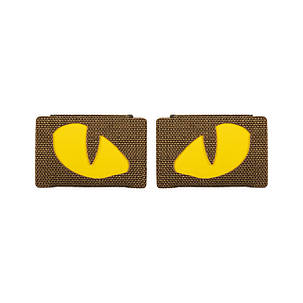 M-Tac нашивка Tiger Eyes Laser Cut (пара) Coyote/Yellow/GID, фото 3