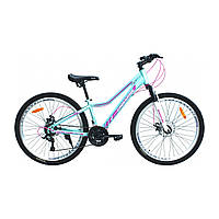 Спортивный горный велосипед 26 дюймов для взрослых и подростков Crossride MOLLY LADY 26" рама 15" Бирюзовый