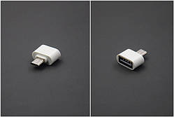 Перехідник MicroUsb-OTG White