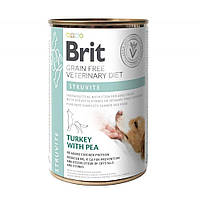 Вологий корм для собак Brit VetDiets Dog Struvite, при лікуванні та для профілактики сечокам'яної хвороби, 400 г (індичка та