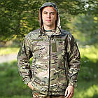 🔥 Куртка штормовка KL-1094 (Multicam) (непромокальний, тактичний, поліцейський) мультикам, фото 5