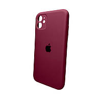 Чехол для смартфона Silicone Full Case AA Camera Protect для Apple iPhone 11 Pro Max круглый 47,Plum