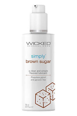 Оральний лубрикант на водній основі зі смаком коричневого цукру Wicked Sensual Care 70 мл Love&Life