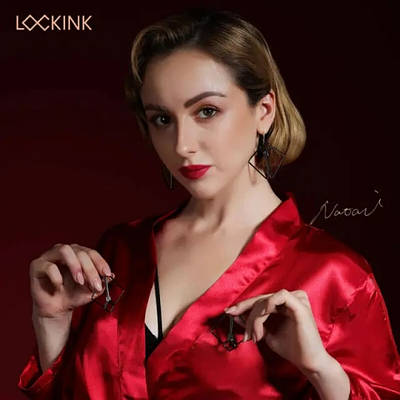 Затискачі для сосків БДСМ сріблястого кольору Lockink Love&Life