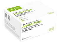 Антибактериальные салфетки HOCO Portable Alcohol Disinfection Cotton Wipes, 100 шт AT, код: 6482106