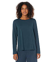 Лонгслив Eileen Fisher Crew Neck Top Deep Adriatic Доставка від 14 днів - Оригинал