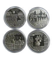 Набір медалей Collection НБУ Київ Херсон Харків Маріуполь 2022 р 4 шт 35 мм Срібний (hub_ NC, код: 7722164
