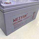 Універсальна акумуляторна батарея Jarrett 100Ah12V гель, для ДБЖ/інверторів/аварійного освітлення, фото 2