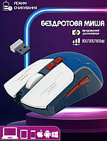 Бездротова оптична миша Jedel Gaming WD109-2.4Ghz+BT для ноутбука/комп'ютера, акумуляторна
