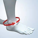 Еластичний гомілковостопний бандаж Aurafix 407 (XL), фото 2