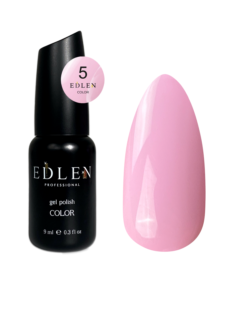 Гель-лак для нігтів Edlen Color №005 холодний світло-рожевий , 9 мл