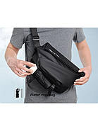 Сумка-слінг 29 x 13 x 19 см Weatro Чорна ssch-kit-0014, фото 8