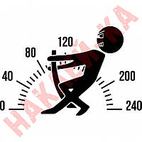 Вінілова наклейка на автомобіль — Спідометр