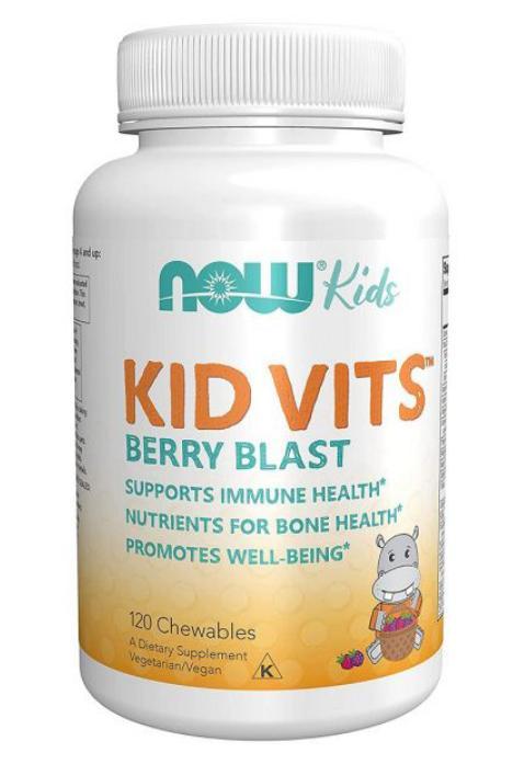 Вітамінно-мінеральний комплекс для дітей NOW Foods Kid Vits 120 chewables berry blast