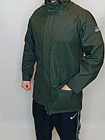 Куртка дощовик із капюшоном чоловічий зелений Helly Hansen. Розмір — М