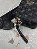 Жіноча сумка Guess The Snapshot Bag Black Blue (Чорна) Екошкіра Крос Боді на 2 відділення широкий ремінь Гесс, фото 7