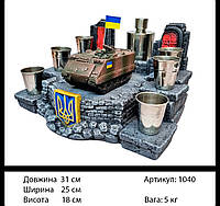 Штоф - подставка под рюмки и бутылку Украина 1040