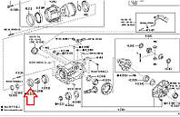 Оригинальный сальник заднего дифференциала RAV4, AURIS, РАВ, Аурис