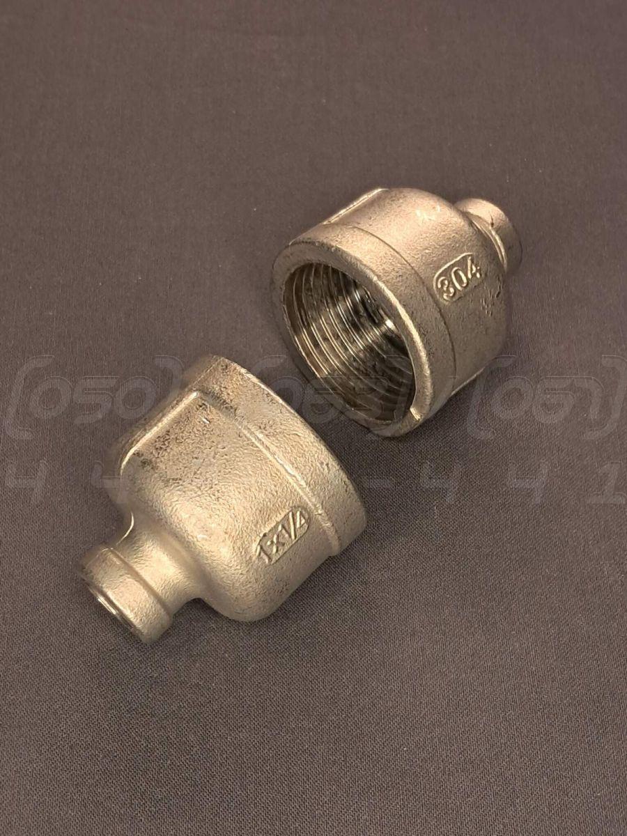 Муфта перехідна нержавіюча Ду=25х8 (1"х1/4") лита ISO 4144, EN 10241, DIN 2987