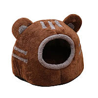 Домик лежанка для котов Taotaopets 569902 Bear house Brown 43*41*37 см 12166-67587