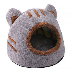 Будиночок лежанка для котів Taotaopets 569902 Bear house Gray 43*41*37 см 12165-67588