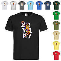 Черная мужская/унисекс футболка Kobe Bryant (18-15-7)