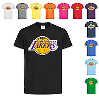 Черная детская футболка Баскетбол Lakers (18-15-9)