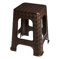 Табурет пластиковий LUX R-plastic коричневий