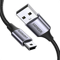 Кабель Ugreen USB-A to Mini USB 2.0 US375 80796 (Чорний, 2 м)