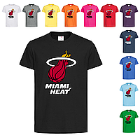 Чорна дитяча футболка Баскетбол Miami Heat (18-15-10)