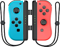 Контроллер Nintendo Switch OLED/Lite Bluetooth Красный/Синий С ремешками