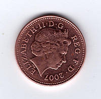Велика Британія 1 пенні, 2007
