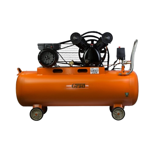 Компресор V 2,5кВт 378л/хв 8 бар 100л пасовий 2 крана Grad, фото 1