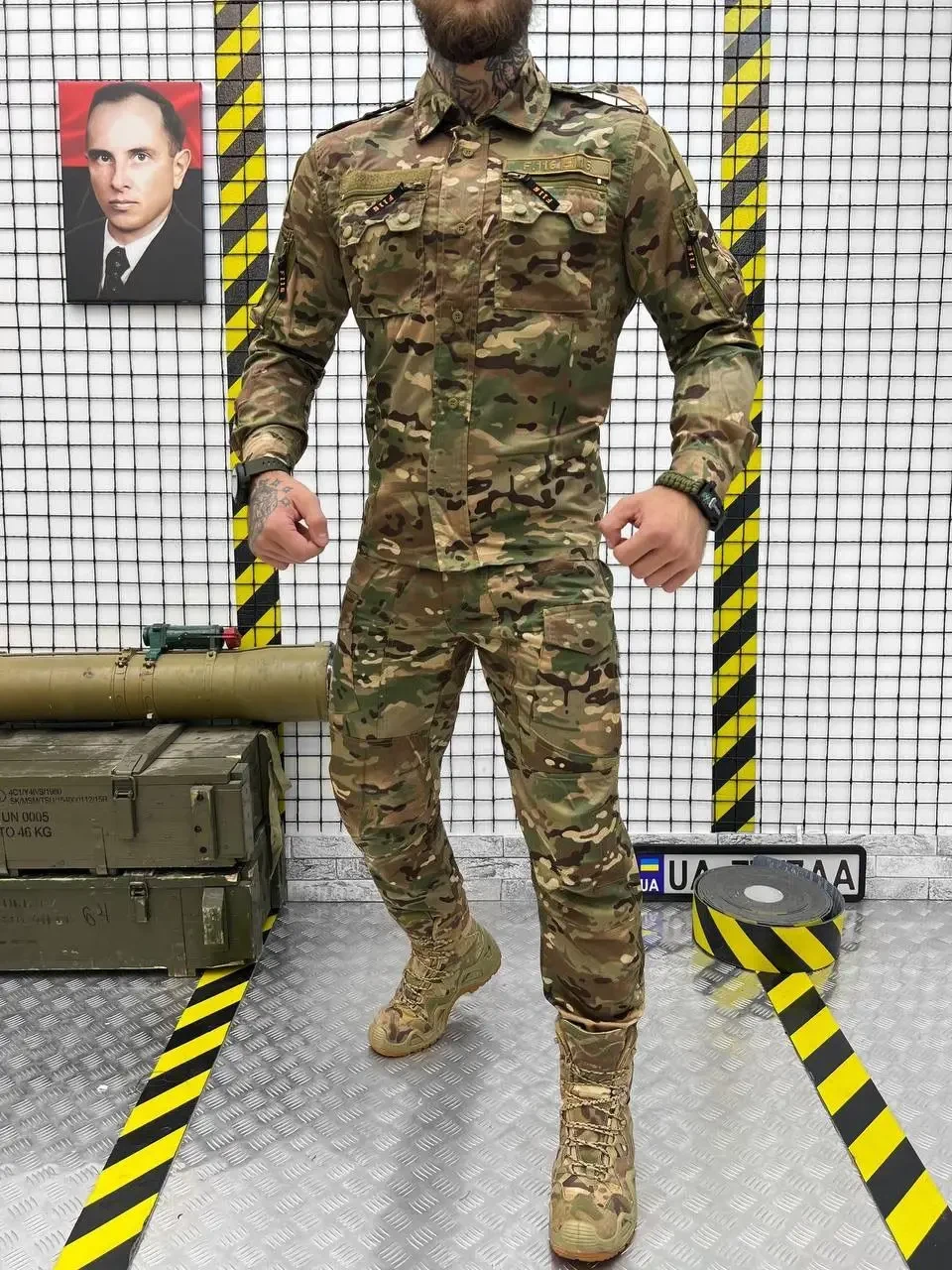 Тактичний чоловічий костюм мультикам F-16, армійський XL