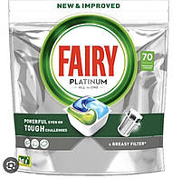 Капсули для посудомийної машини Fairy Platinum All-in-One Original, 70 шт.