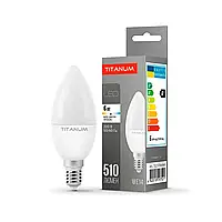 LED лампа Titanum C37e 6Вт Е14 4100к