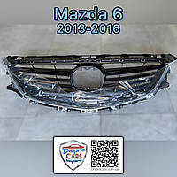 Mazda 6 2013-2016 решётка радиатора с молдингами (с хромом), GHP9507K1