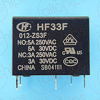 Реле 12В 5А HongFa HF33F-012-ZS3F relay