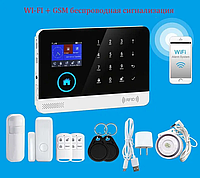 Бездротова GSM + WiFi сигналізація TUYA APP Smart 103 (дивіться комплектацію)