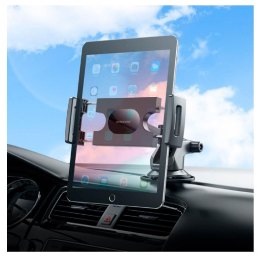 Автотримач Borofone BH100 Airy tablet 4.7-12.9 дюйма (120-250mm), фото 1