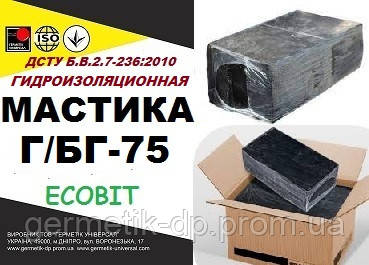 Мастика Г/БГ-75 Ecobit ДСТУ Б.В.2.7-236:2010 бітума гідроізоляційна