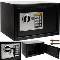 Сейф с электронным кодом и ключом Malatec Electronic Safe Box 20 х 31 х 20 см (22627)