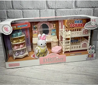 Игровой детский комплект мебели и аксессуаров с флоксовой фигуркой зайчонка (3+).