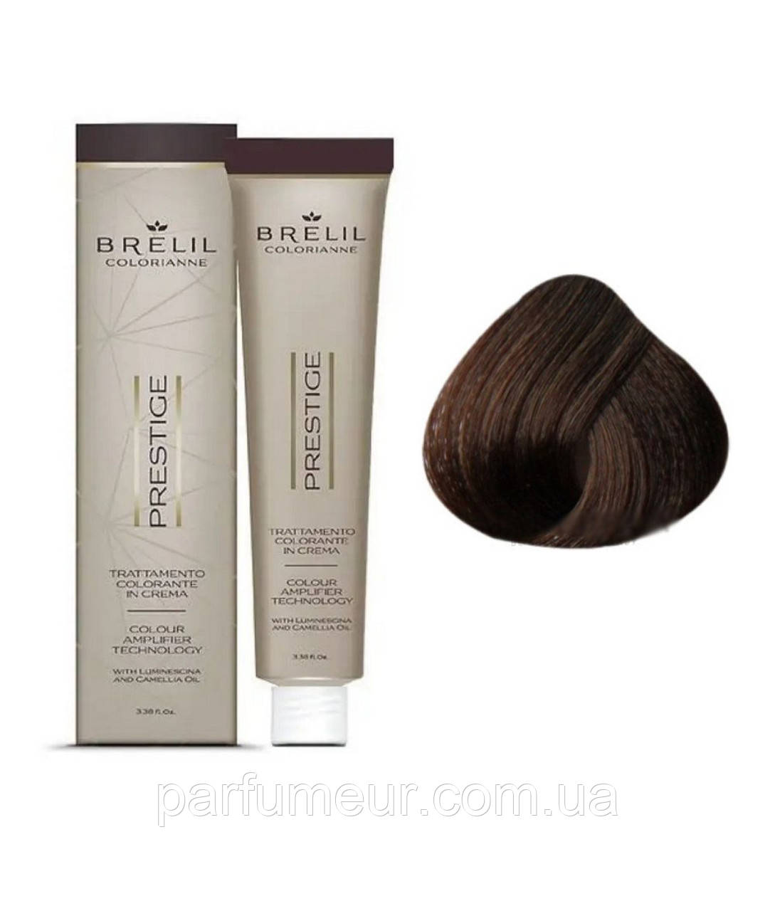 Крем-фарба для волосся Brelil Colorianne Prestige 7/84 русявий тютюновий 100 мл, фото 1