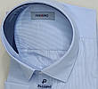 Чоловічі сорочки батал велетні Passero vd-0155 блакитна класична, сорочки чоловічі великих розмірів ошатні 6XL, фото 7