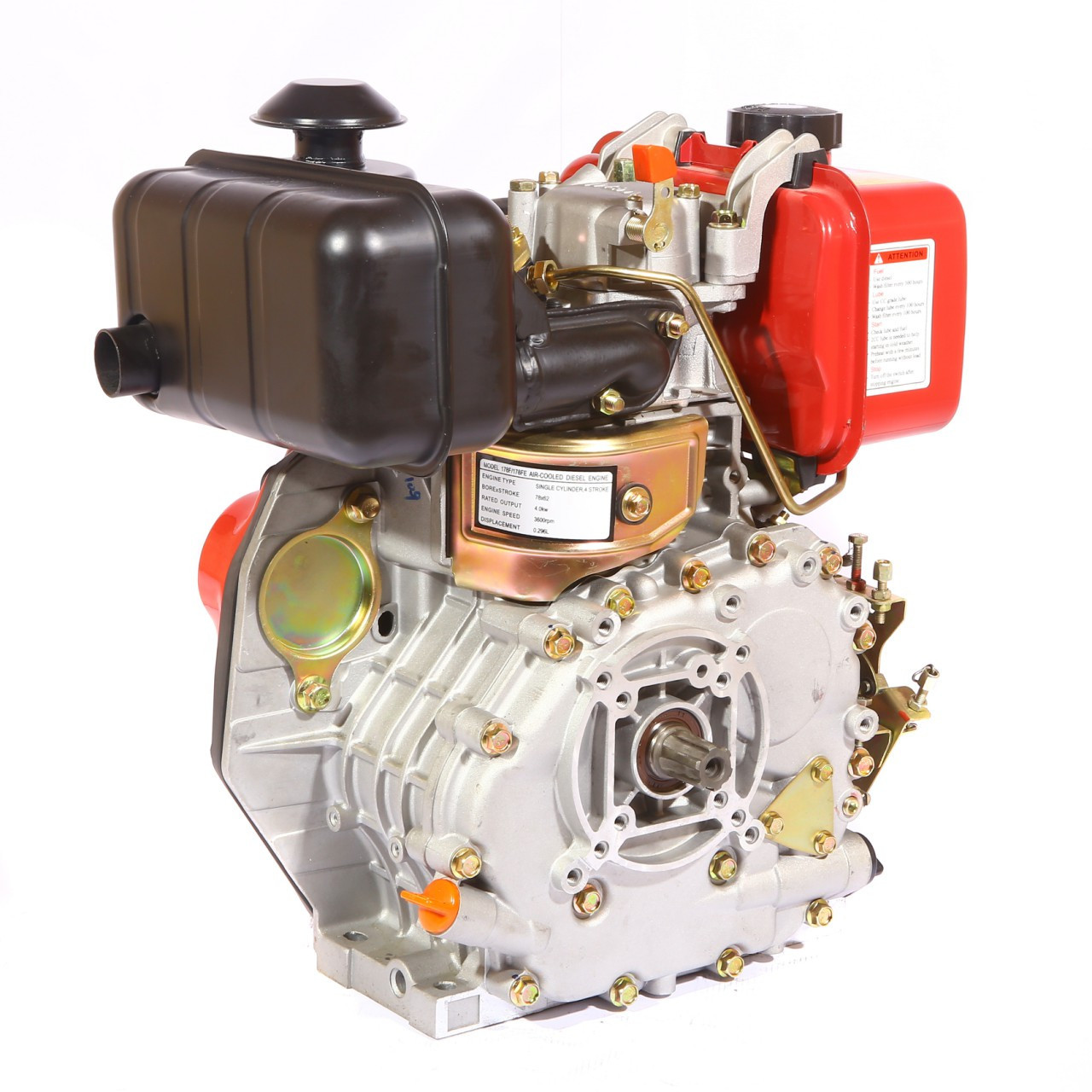 Двигатель дизельный Weima WM178F (6 л.с., шлицы, 25 мм) - фото 4 - id-p384785997