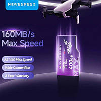 MicroSD Карта памяти Movespeed 400Gb C10 A2 V60 U3 4k/5к