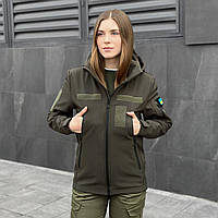 Куртка жіноча softshell демісезонна весняна осіння motiv хакі тактична вітрівка софтшелл